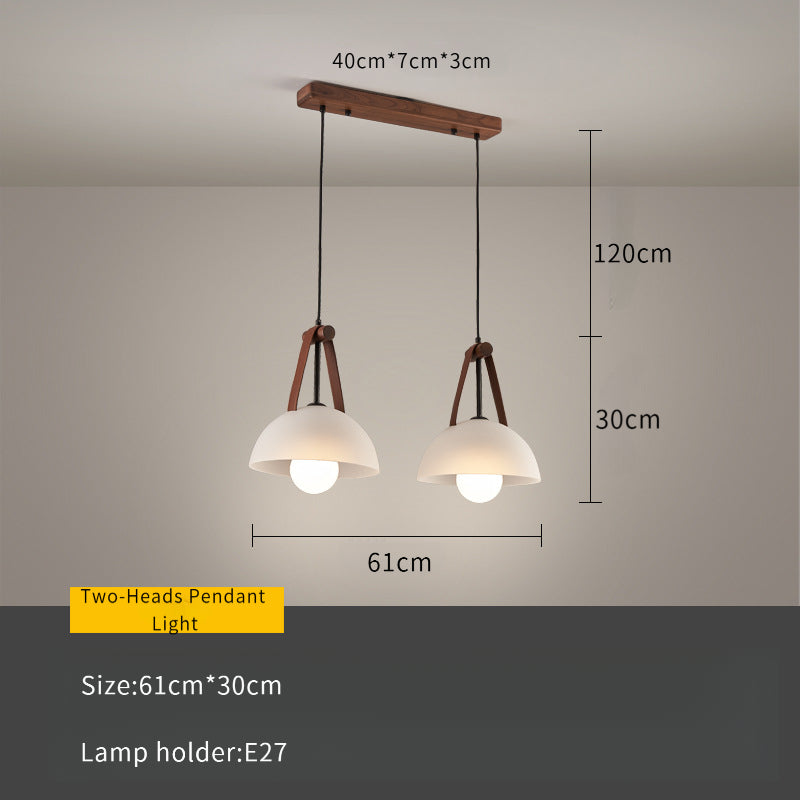 Nordic Modern Creative Glass Pendant Light for Bedroom or Bar Counter
