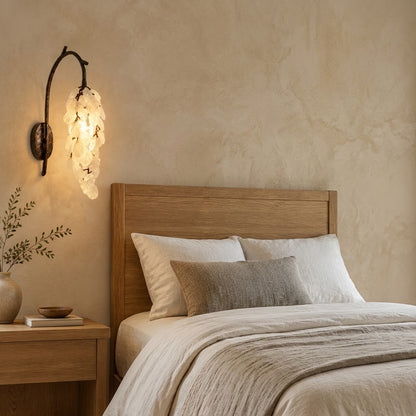 Bronze Branch Petal Wall Light