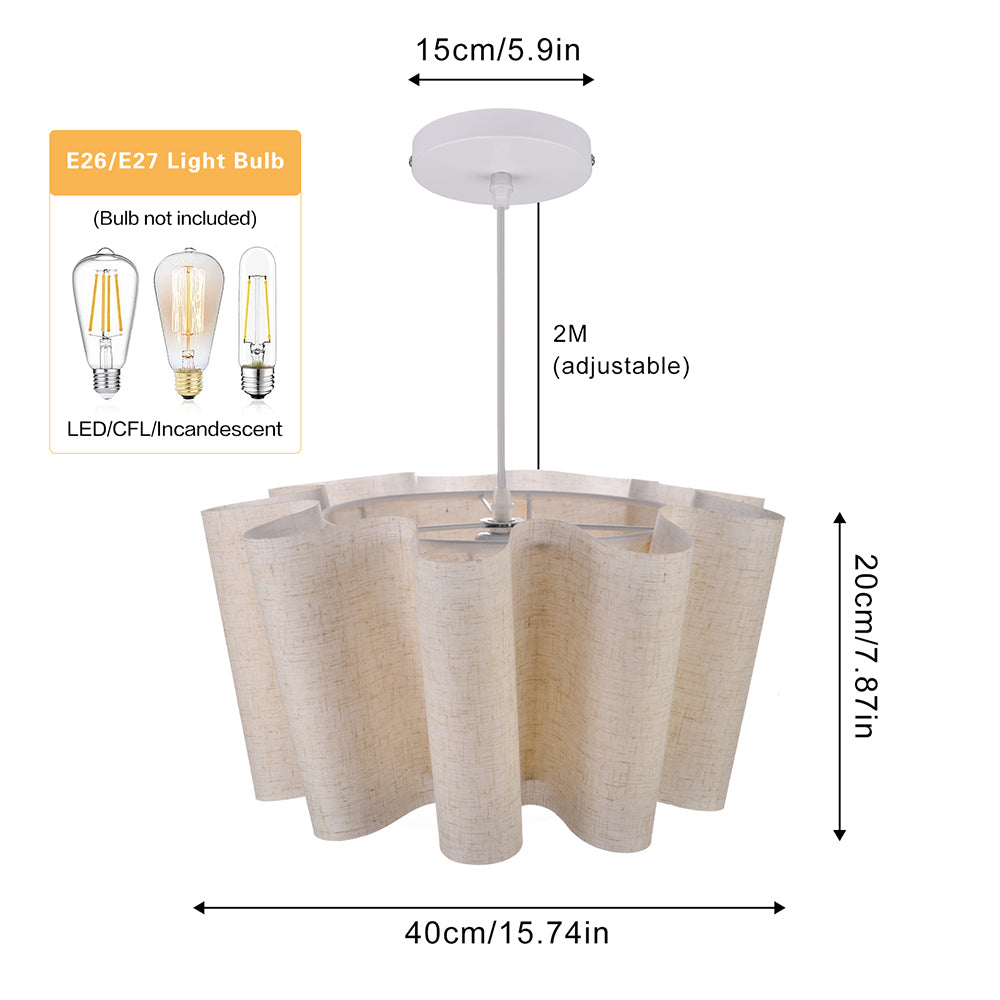 Nordic Fabric Pleated Pendant Lights
