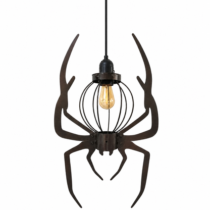 Gothic Halloween Hanging Light – Bat & Spider