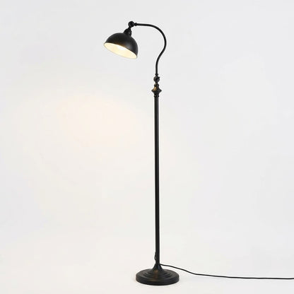 Vintage Adjustable Metal Floor Lamp – Industrial Reading Lamp