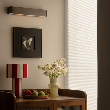 Modern Striped Cotton Cord Table Lamp – Decorative Bedside Light