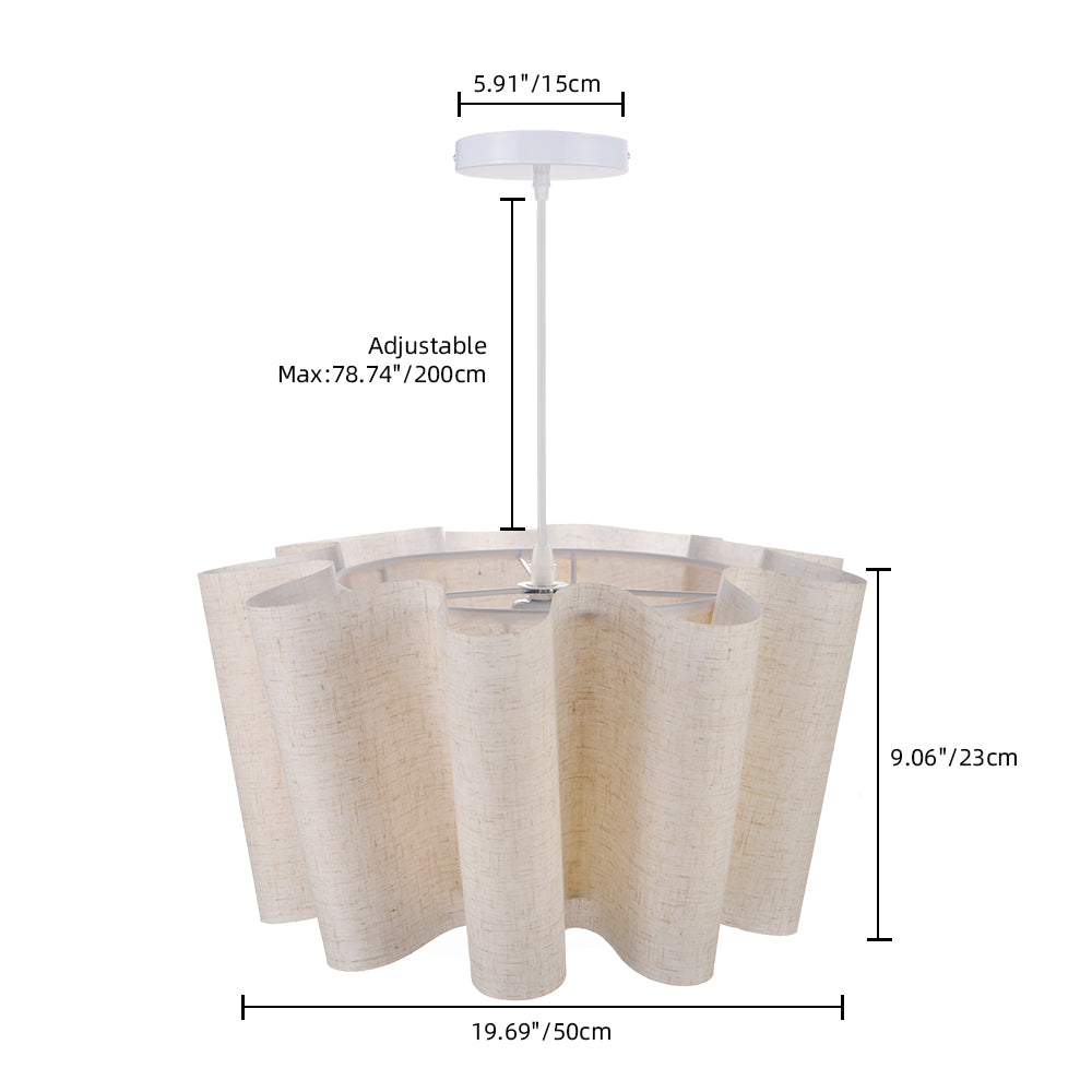 Nordic Fabric Pleated Pendant Lights
