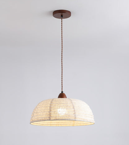 Wabi-Sabi Style Fabric Pendant Light for Homestay