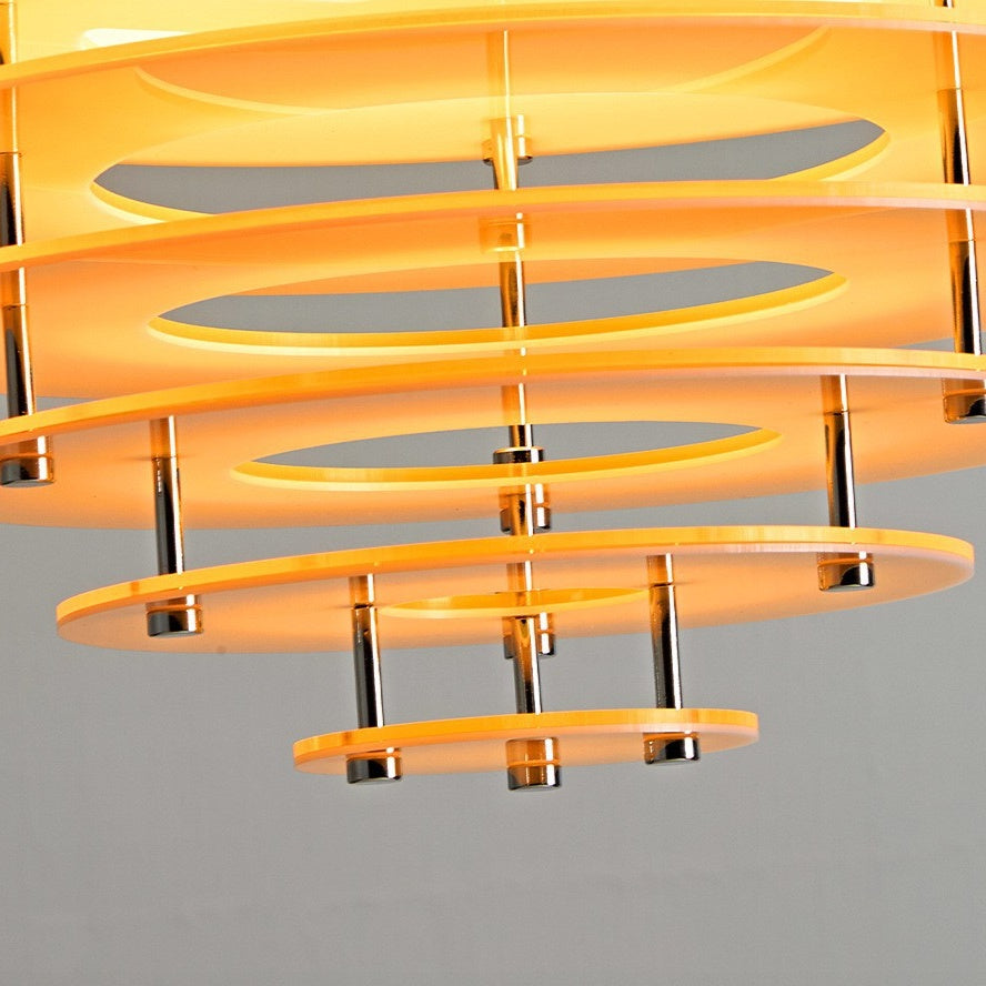 Modern Nordic Multi-Tiered Louvered Pendant Light - Mid-Century Hive Chandelier