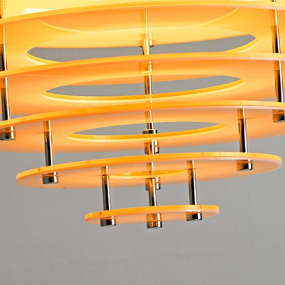 Modern Nordic Multi-Tiered Louvered Pendant Light - Mid-Century Hive Chandelier