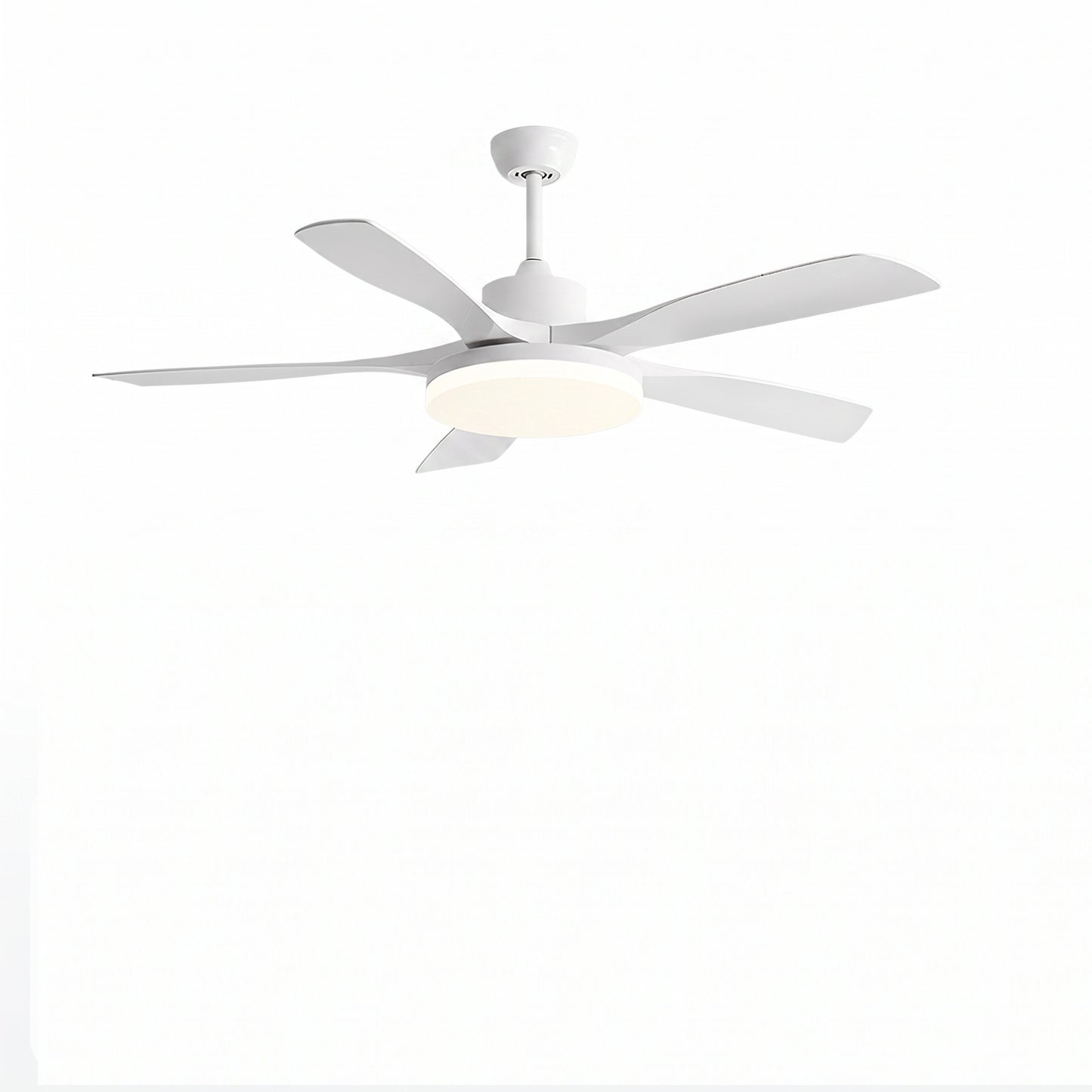 Modern 5-Blade LED Ceiling Fan - 40"/46"/56" Downrod & Flush Mount