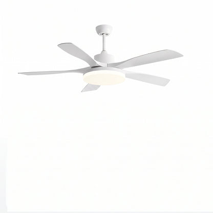 Modern 5-Blade LED Ceiling Fan - 40"/46"/56" Downrod & Flush Mount