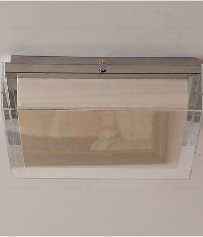 Modern Square Acrylic Flush Mount Light - 3-Color Ceiling Lamp