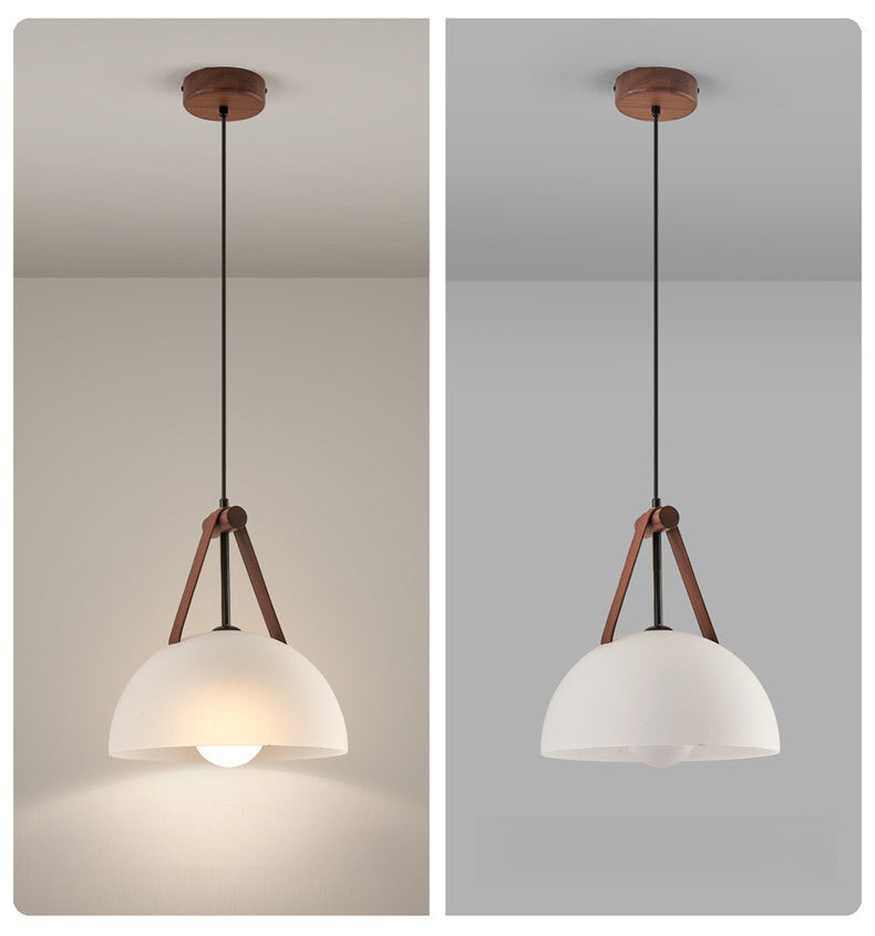Nordic Modern Creative Glass Pendant Light for Bedroom or Bar Counter