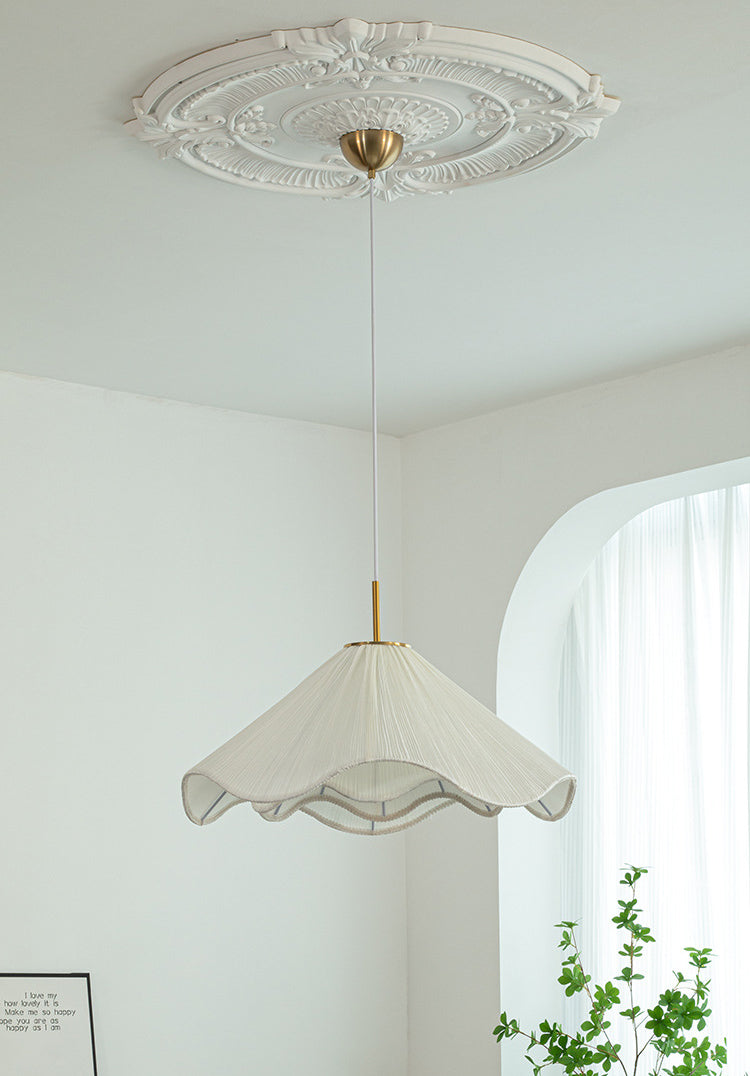 French Fabric Pendant Light for Living Room Bedroom