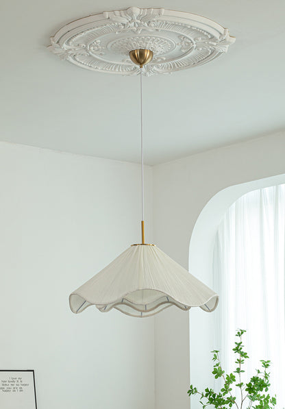 French Fabric Pendant Light for Living Room Bedroom
