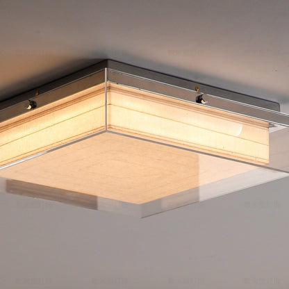 Modern Square Acrylic Flush Mount Light - 3-Color Ceiling Lamp