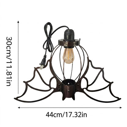 Gothic Halloween Hanging Light – Bat & Spider
