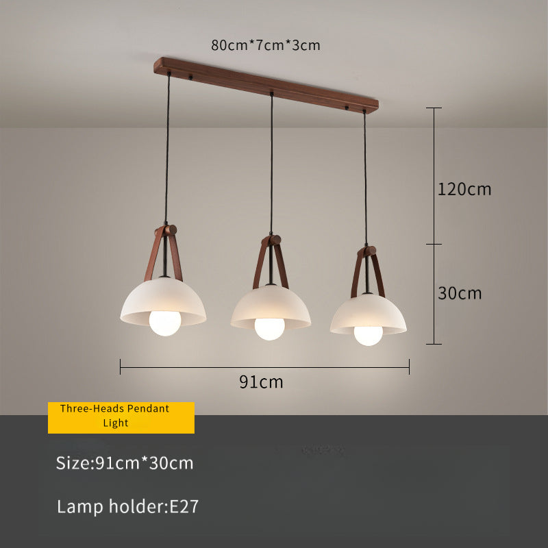 Nordic Modern Creative Glass Pendant Light for Bedroom or Bar Counter