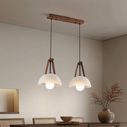 Nordic Modern Creative Glass Pendant Light for Bedroom or Bar Counter