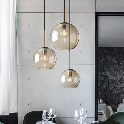 Modern Minimalist Glass Pendant Light for Coffee Bar
