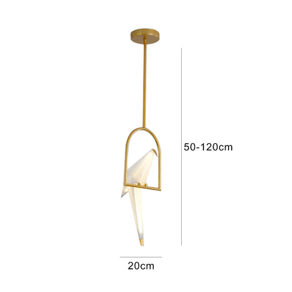Nordic Creative Paper Cranes Ceiling Light Origami Bird Pendant Lamps