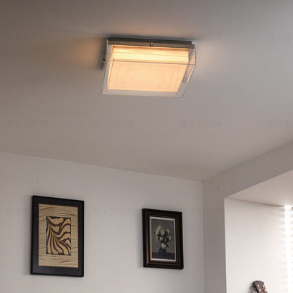 Modern Square Acrylic Flush Mount Light - 3-Color Ceiling Lamp