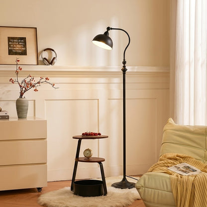 Vintage Adjustable Metal Floor Lamp – Industrial Reading Lamp