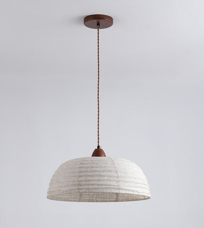 Wabi-Sabi Style Fabric Pendant Light for Homestay