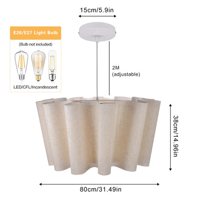 Nordic Fabric Pleated Pendant Lights