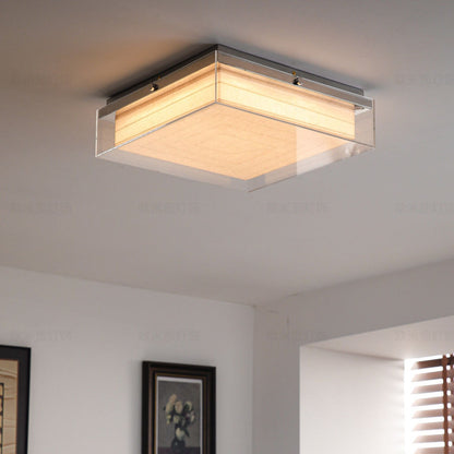 Modern Square Acrylic Flush Mount Light - 3-Color Ceiling Lamp