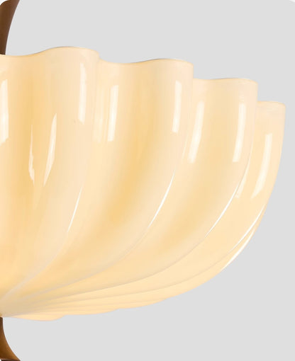Vintage French Glass Ceiling Light for Bedroom