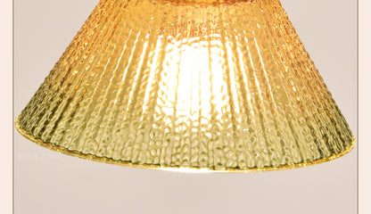 Nordic Vintage Glass Pendant Light for Bedroom or Study