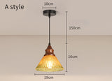 Load image into Gallery viewer, Nordic Vintage Glass Pendant Light for Bedroom or Study