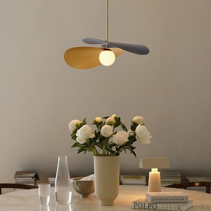 Modern Petal Chandelier - Mid-Century Tri-Tone Leaf Pendant Light