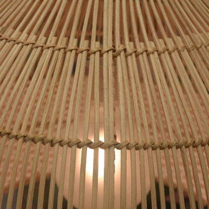 White Hand-Woven Rattan Pendant Light Woven Rattan Lampshade 30CM Small Boho Light