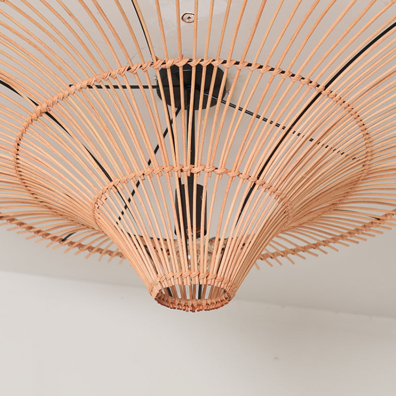 Large Rattan Pendant Light/80 cm/Modern/Ceiling Lamp/Dining room