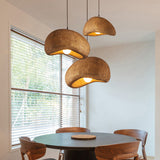 Load image into Gallery viewer, Nordic Brown Resin Oval Pendant Light