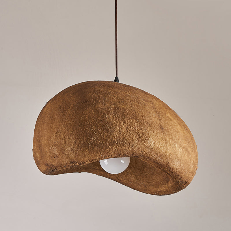 Nordic Brown Resin Oval Pendant Light