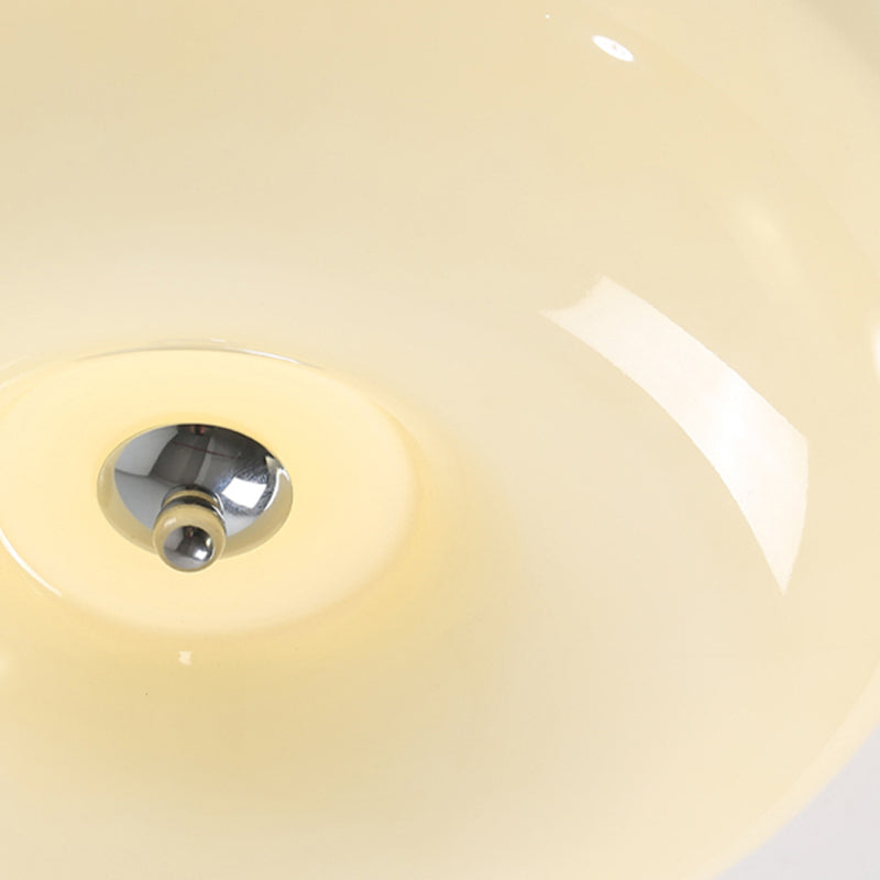 Cream Pudding Round Ceiling Lamp Living Room