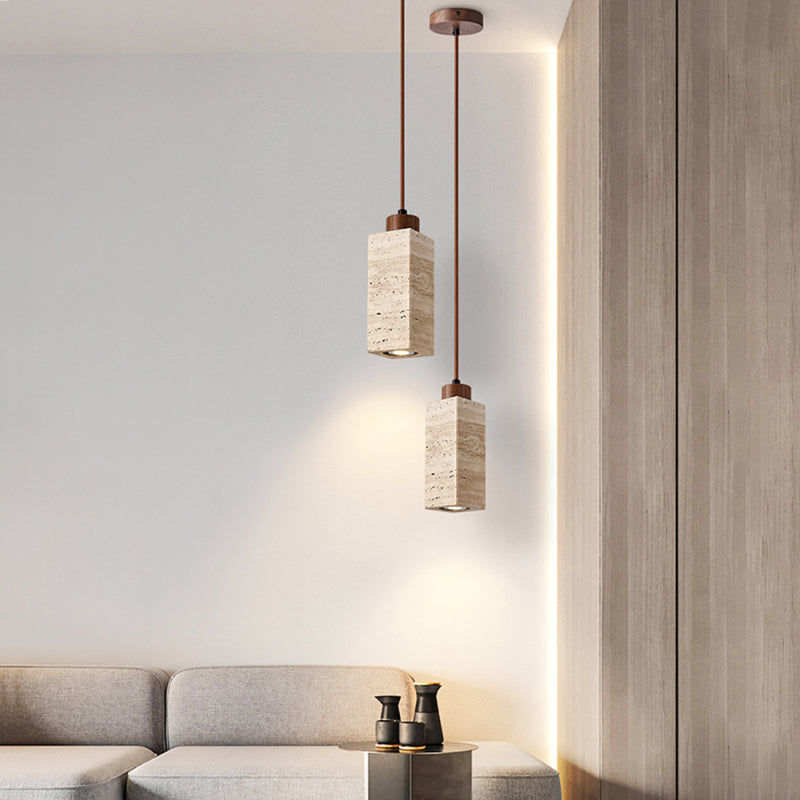 Island Table Retro Spotlight Wood Pendant Light