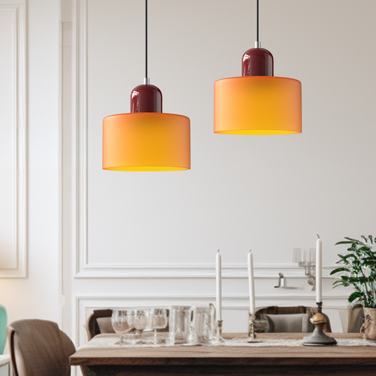 Creative Fresh Small Glass Pendant Light-[Modern pendant lighting for bedroom and living space]-Demolights UK