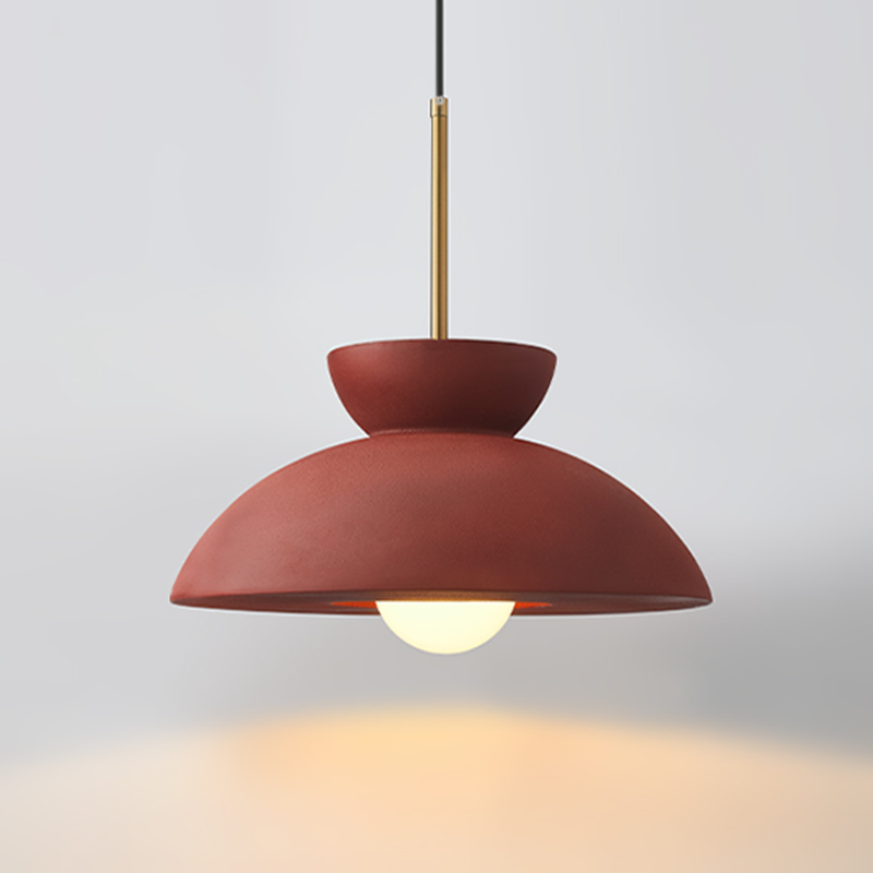 Resin Dome Ceramic Colorful Pendant Light