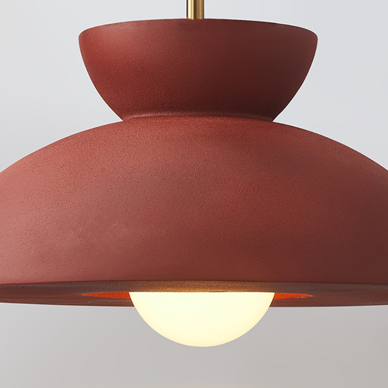 Resin Dome Ceramic Colorful Pendant Light