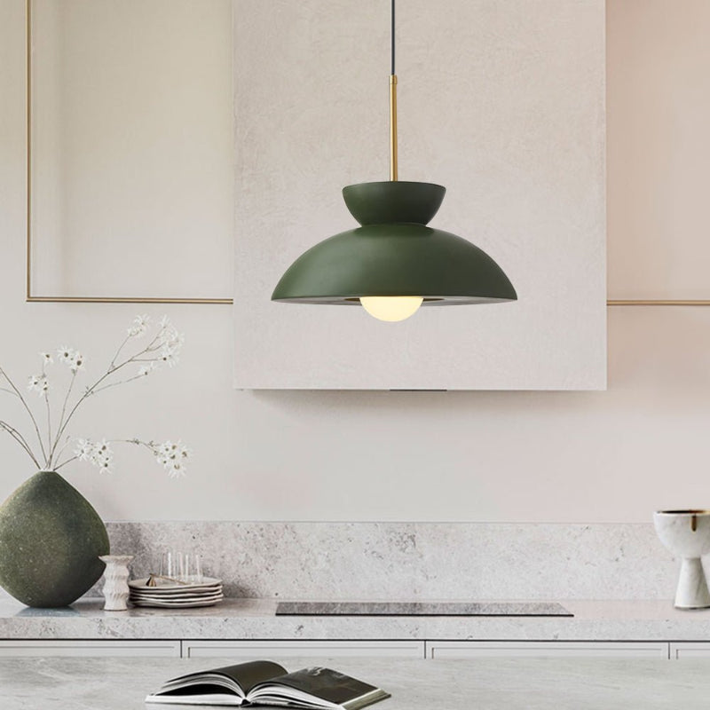 Resin Dome Ceramic Colorful Pendant Light