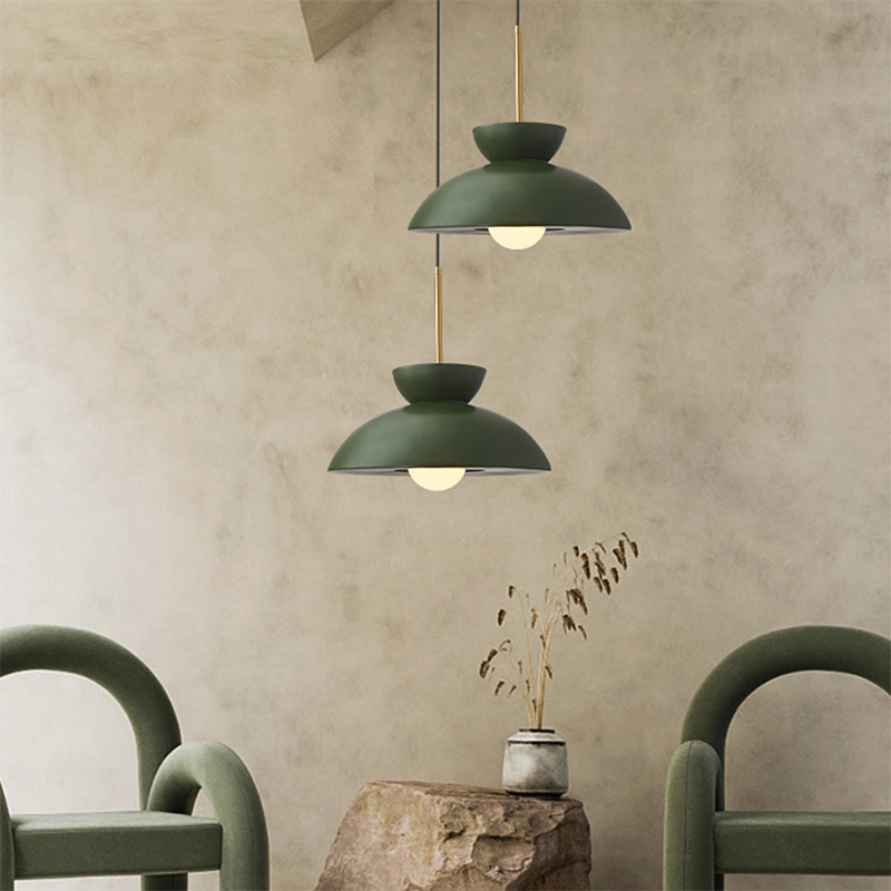 Resin Dome Ceramic Colorful Pendant Light