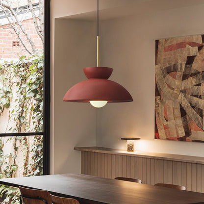 Resin Dome Ceramic Colorful Pendant Light