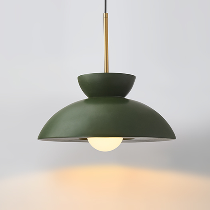 Resin Dome Ceramic Colorful Pendant Light