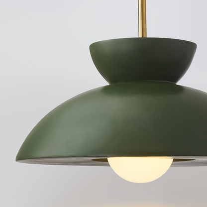 Resin Dome Ceramic Colorful Pendant Light