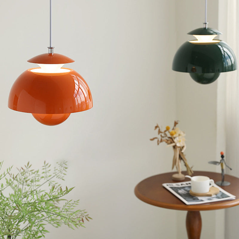 Nordic Modern Metal Hanging Light Flower Bud Shade