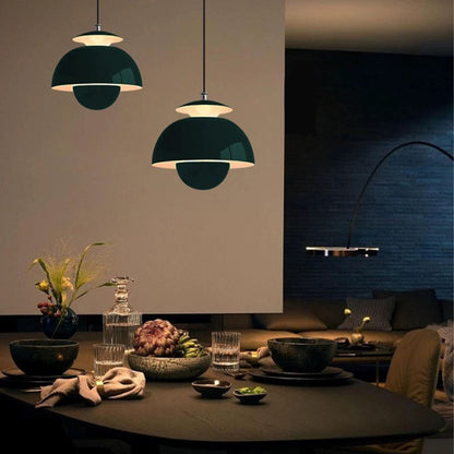Nordic Modern Metal Hanging Light Flower Bud Shade