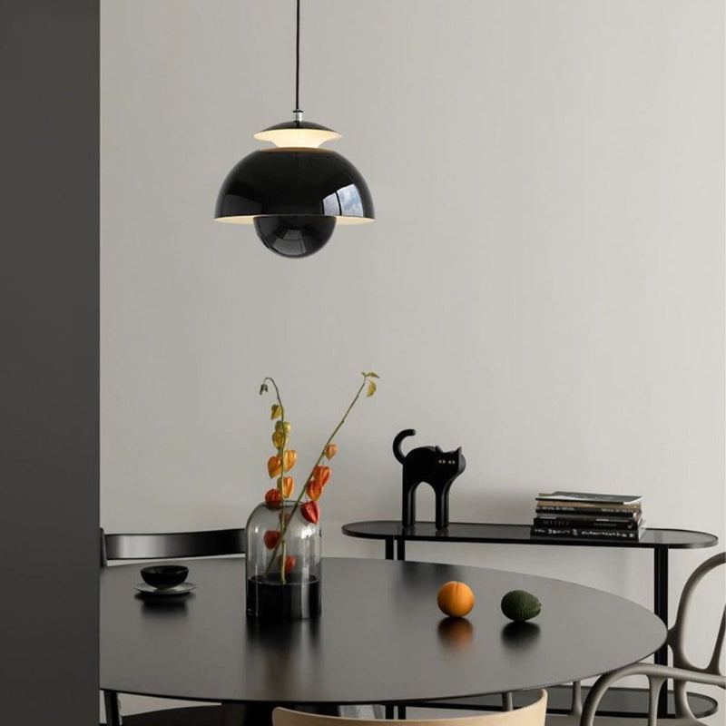 Nordic Modern Metal Hanging Light Flower Bud Shade