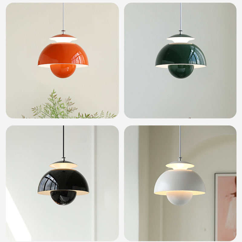 Nordic Modern Metal Hanging Light Flower Bud Shade