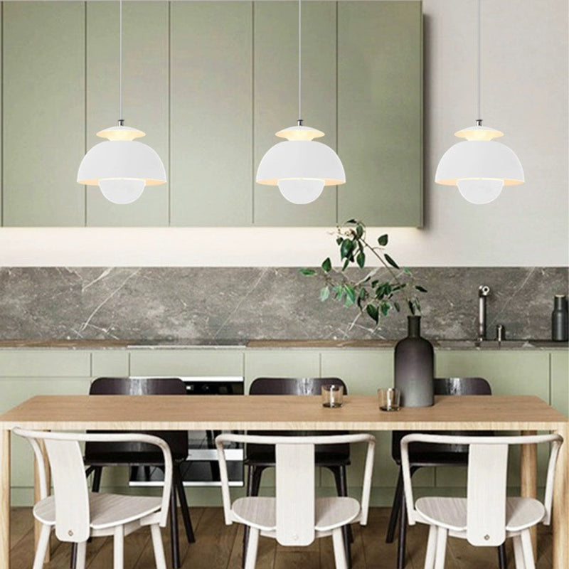 Nordic Modern Metal Hanging Light Flower Bud Shade